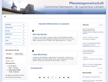 Tablet Screenshot of pfarrei-leinach.de